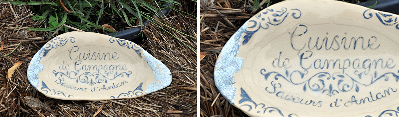 ceramiczny talerzyk wykonany na warsztatach