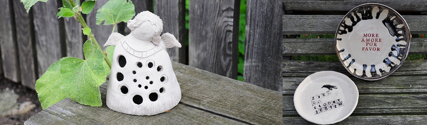 ozdoby wykonane na warsztatach ceramicznych